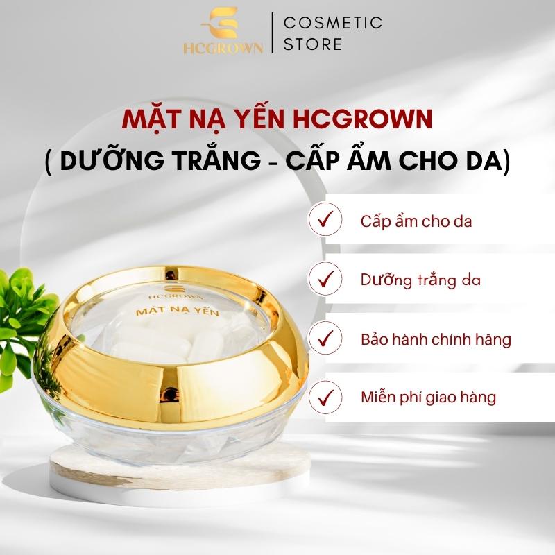 Mặt nạ yến HCGROWN, Mặt nạ cấp ẩm cho da dưỡng da căng bóng chắc khỏe trắng sáng
