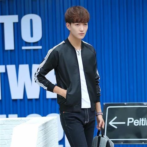 Áo khoác denim họa tiết rằn ri cá tính cho nam