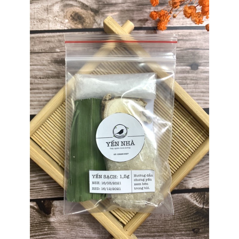 Yến sào gừng lá dứa yến sợi nhỏ (vị cay gừng giúp hấp thụ yến tốt hơn) | BigBuy360 - bigbuy360.vn