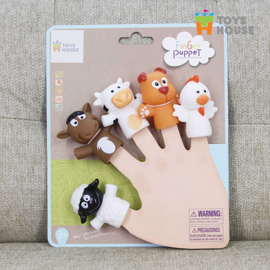 Rối ngón tay kể chuyện chơi ú òa với bé - Toyshouse - đồ chơi kích thích thị giác, phát triển giác quan, ngôn ngữ cho bé