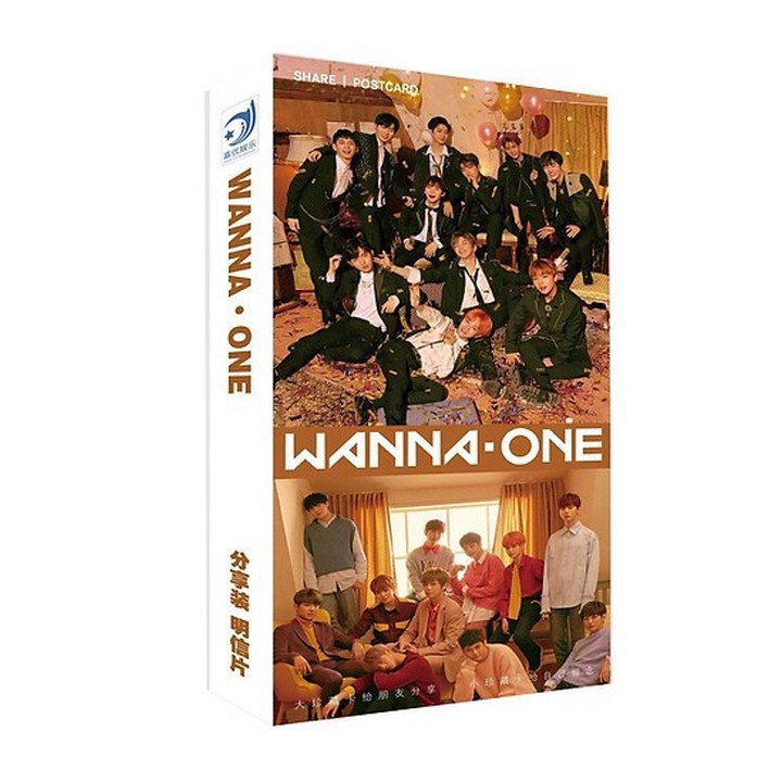 Postcard wanna one hộp ảnh bộ ảnh có ảnh dán + lomo + postcard bưu thiếp