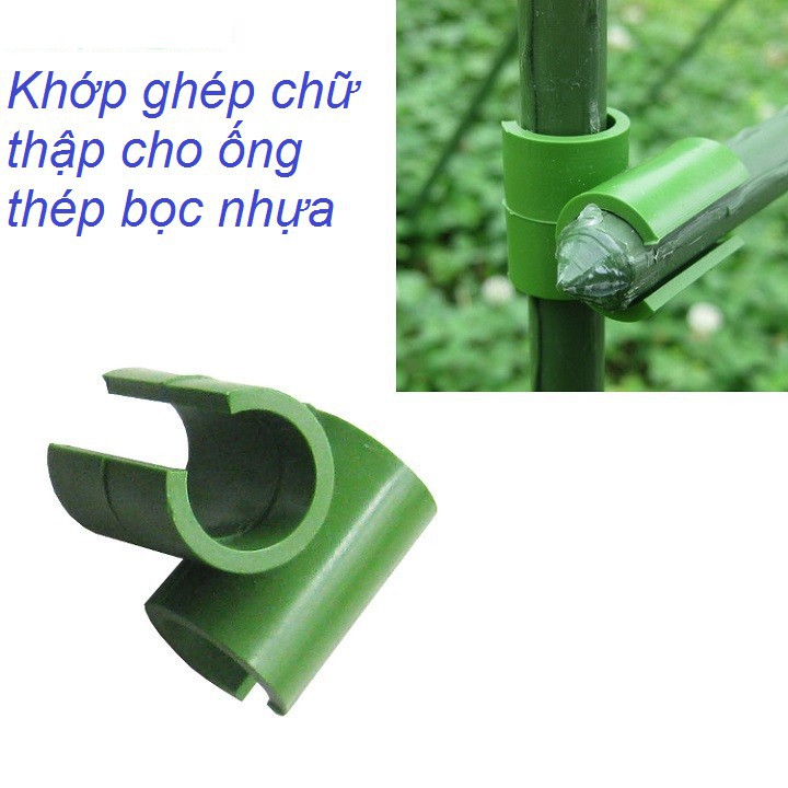 KHỚP NỐI CHỮ THẬP dùng cho ống thép bọc nhựa phi 8mm 11mm 16mm