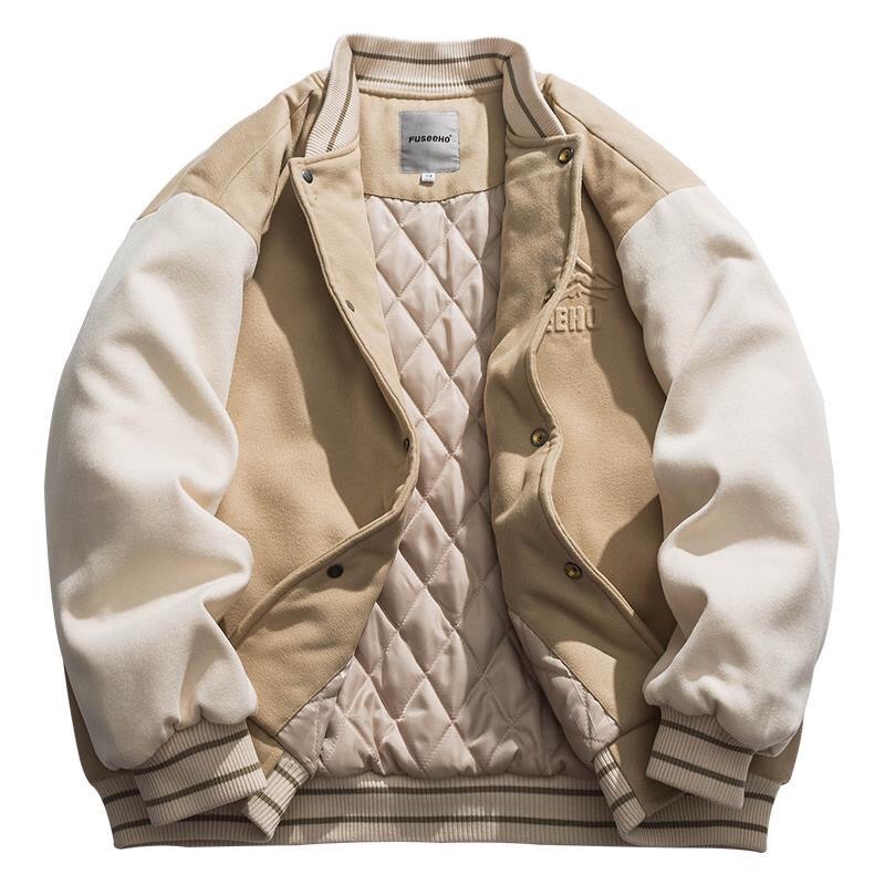 Áo Khoác Bomber Nỉ Bông Dập Nổi Nam Nữ