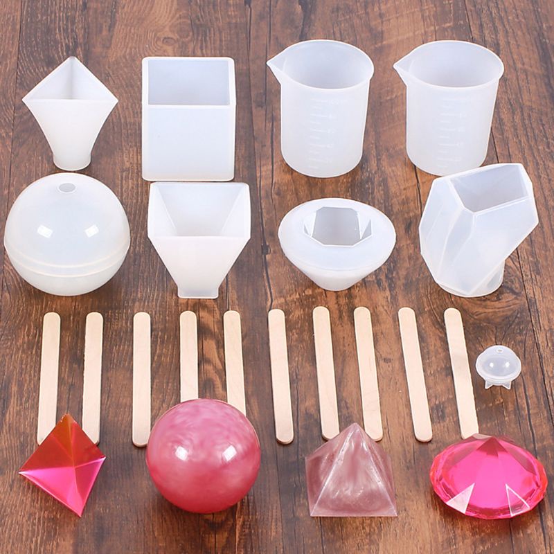 Sa Bộ Khuôn Silicon Làm Đồ Trang Sức Epoxy Resin
