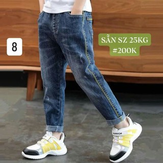 Quần jeans bé trai 25kg