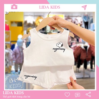 Bộ ba lỗ bé trai chất vải mát lạnh minky mom mặc hè cho bé