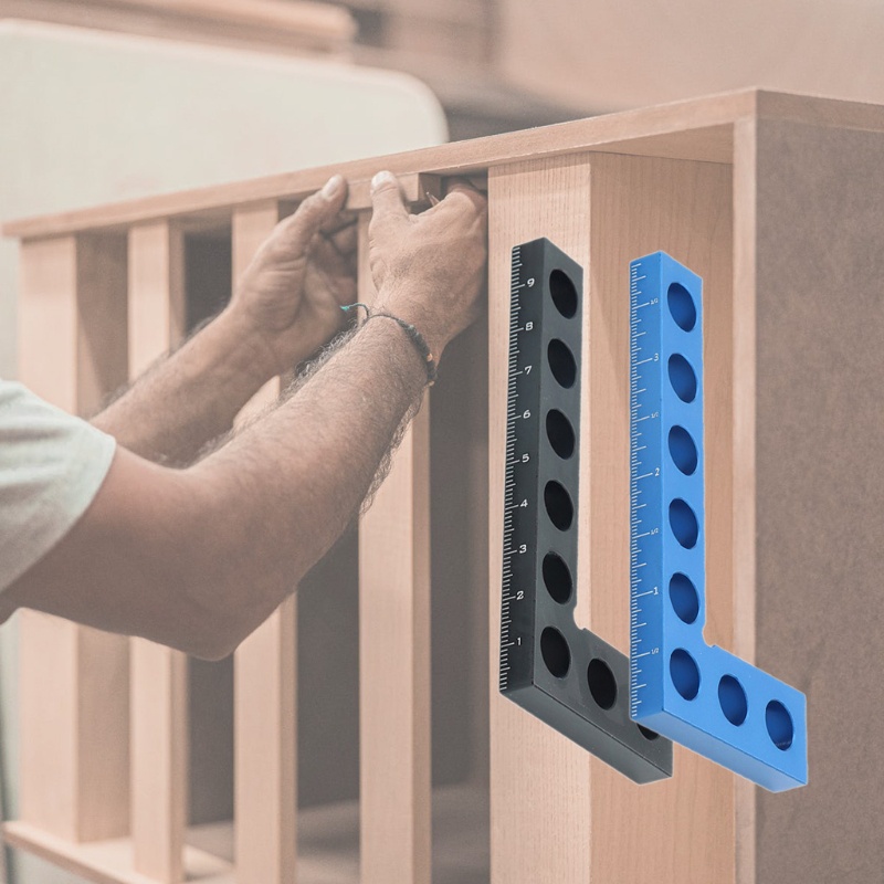 Thước Đo Chiều Cao Hình Chữ L 6 Kiểu Chuyên Dụng Cho Thợ Mộc