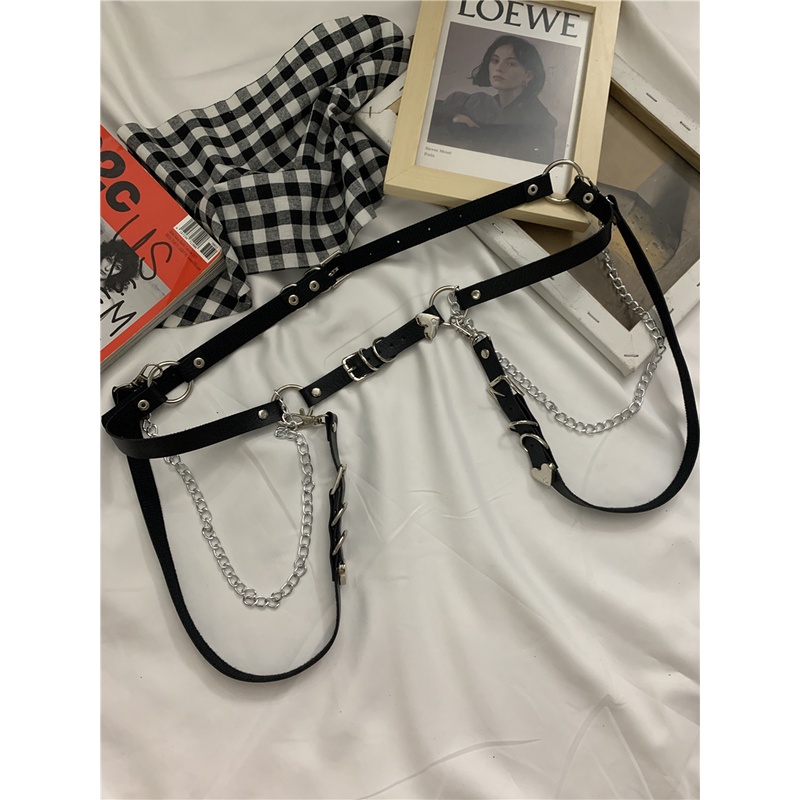 Dây xích đeo hông đa năng phong cách hip hop cá tính thời trang cho nữ 22581