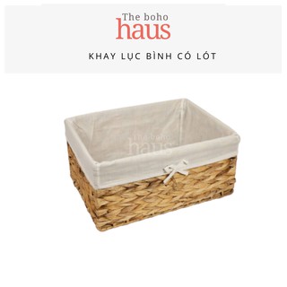 Khay lục bình có lớp lót D30xH25cm