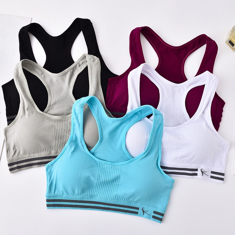 Áo bra tập Gym Yoga Aerobic vải thun dầy dặn, mặc tôn dáng nâng ngực, co giãn thoải mái, thấm hút mồ hôi A11