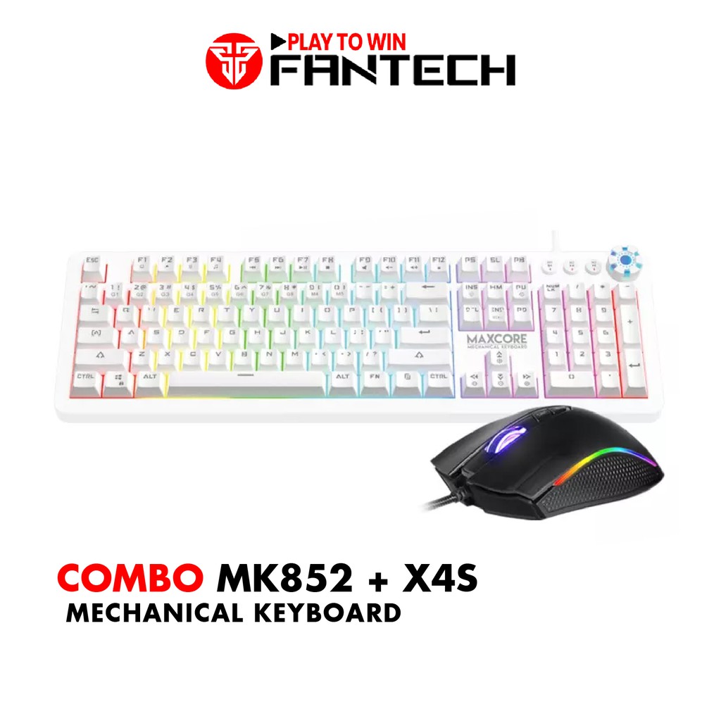 Combo FANTECH Popular Phím Cơ MK852 + Chuột Gaming X9/X4s/X5s-Hãng Phân Phối Chính Thức