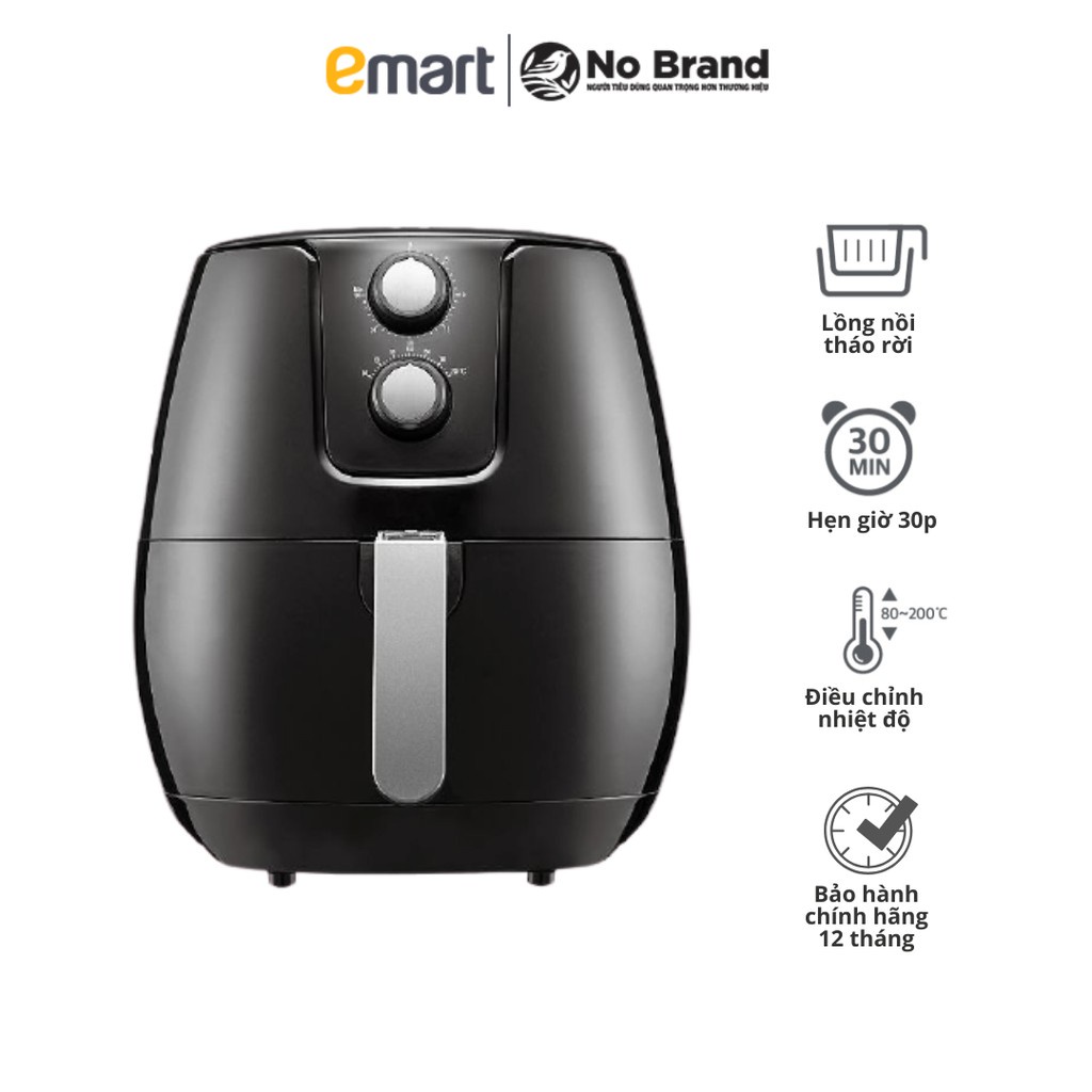 Nồi Chiên Không Dầu LQ-3507 No Brand 3 Lít - Bảo Hành Chính Hãng - Emart VN