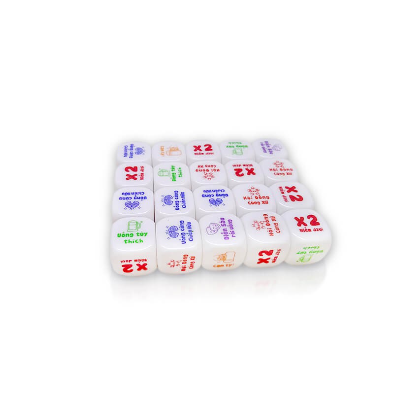 Viên xúc xắc 6 mặt xí ngầu uống bia cho bữa nhậu thêm vui