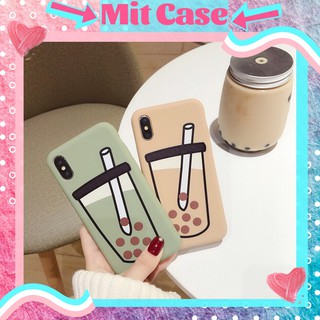 Ốp Lưng iPhone Cốc Ly Trà Sữa Trân Châu Xinh Cute Chất Lì TPU Mềm Dẻo IPhone 6 6 plus 7 plus 8 8plus x xs max 11 pro max
