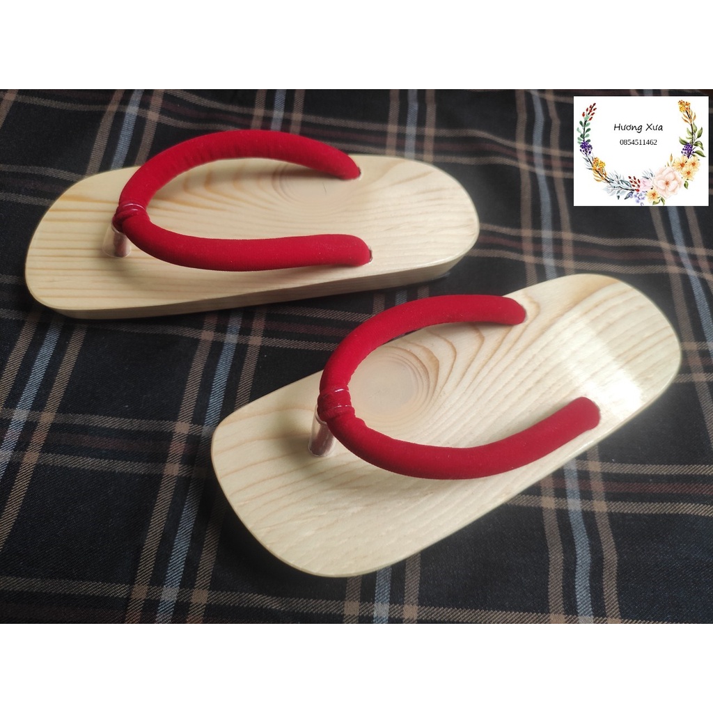 Guốc gỗ Guốc mộc quai kẹp cho Bé ( Có đóng thêm đế cao su )