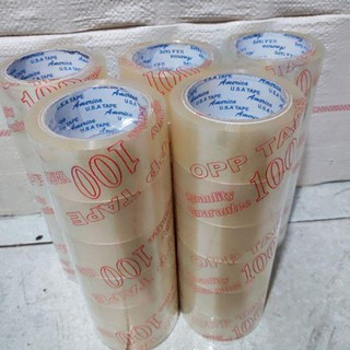 BĂNG KEO TRONG, BĂNG KEO ĐỤC 100 YARD, GỒM 6 CUỘN, NẶNG 1KG