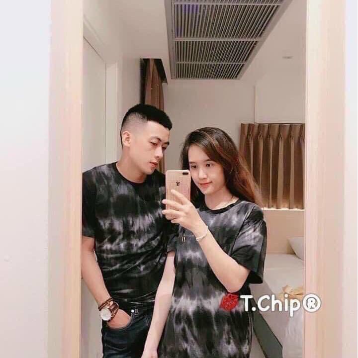 áo thun màu loang xinh ảnh thật đủ màu