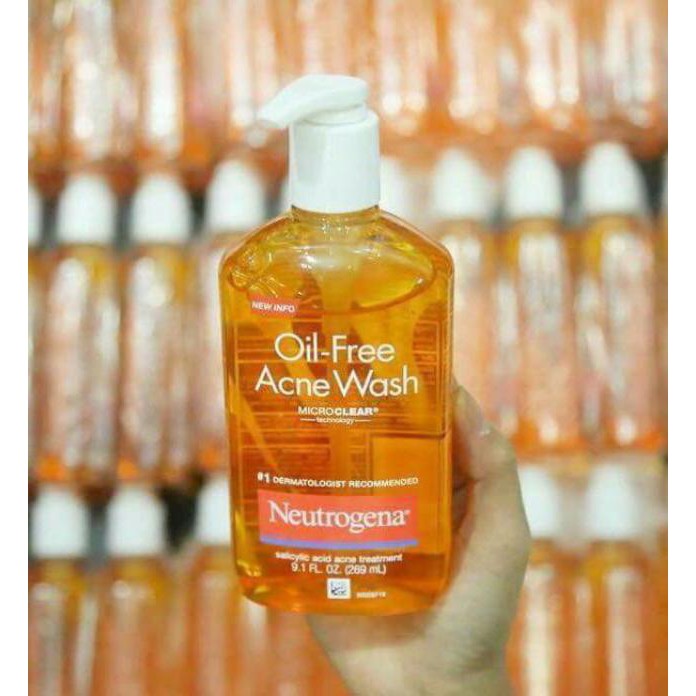 Sữa Rửa Mặt Neutrogena Oil-Free Acne Wash 177ml - 269ml