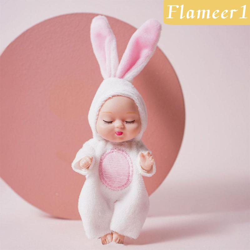 [Flameameer1] Móc Khóa Hình Búp Bê Em Bé Đang Ngủ Hoạt Hình Trang Trí Xe Hơi Đồ Chơi Quà
