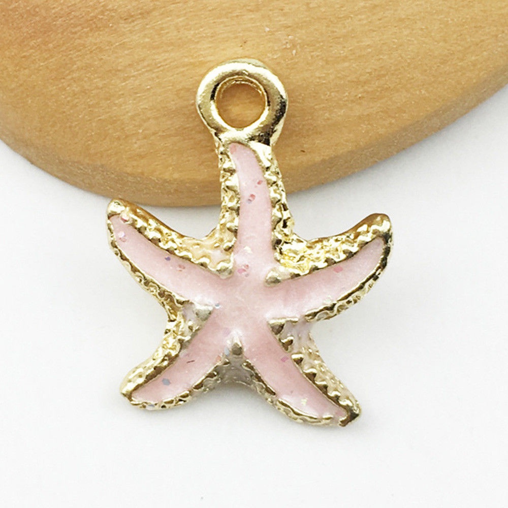 Set 13 mặt dây chuyền/vòng tay/lắc chân hình vỏ sò/sao biển dễ thương thời trang