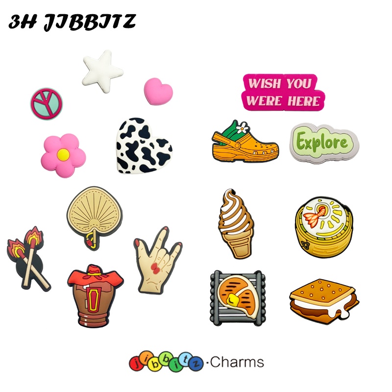 < 3h > Crocs jibbitz / 17 Mẫu Chất Lượng Cao / Chính Hãng / jibbitz
