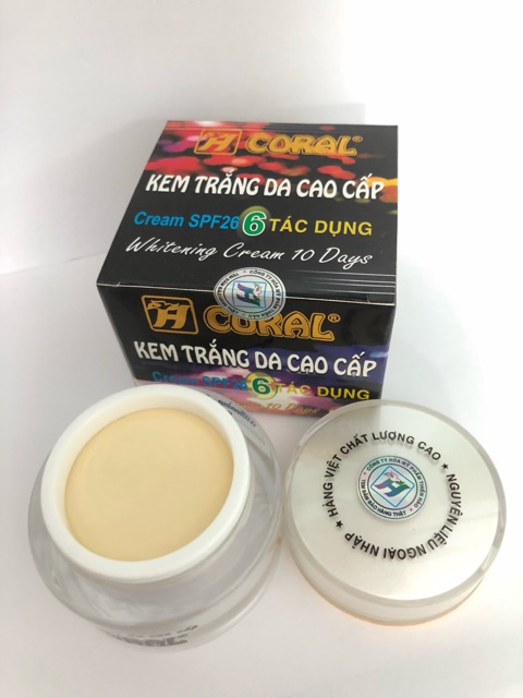 Kem trắng da cao cấp 6 tác dụng Coral 30g