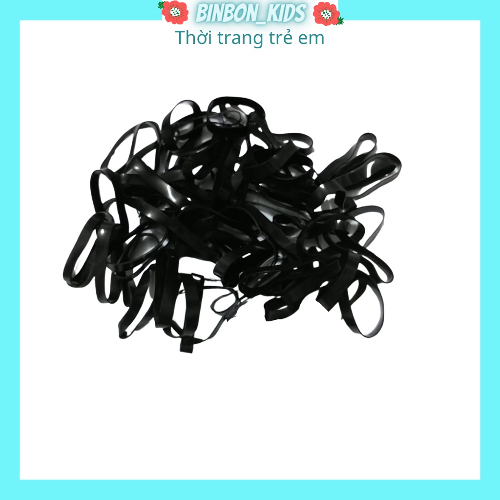 Chun buộc tóc cho bé gái BINBON KIDS, chun buộc tóc bé gái hàn quốc cho bé nhiều màu cute 130 Chiếc 1 gói