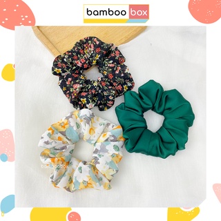 Scrunchies size lớn 15cm mua 4 tặng 1 màu ngẫu nhiên dây cột tóc nhiều màu cao cấp thủ công