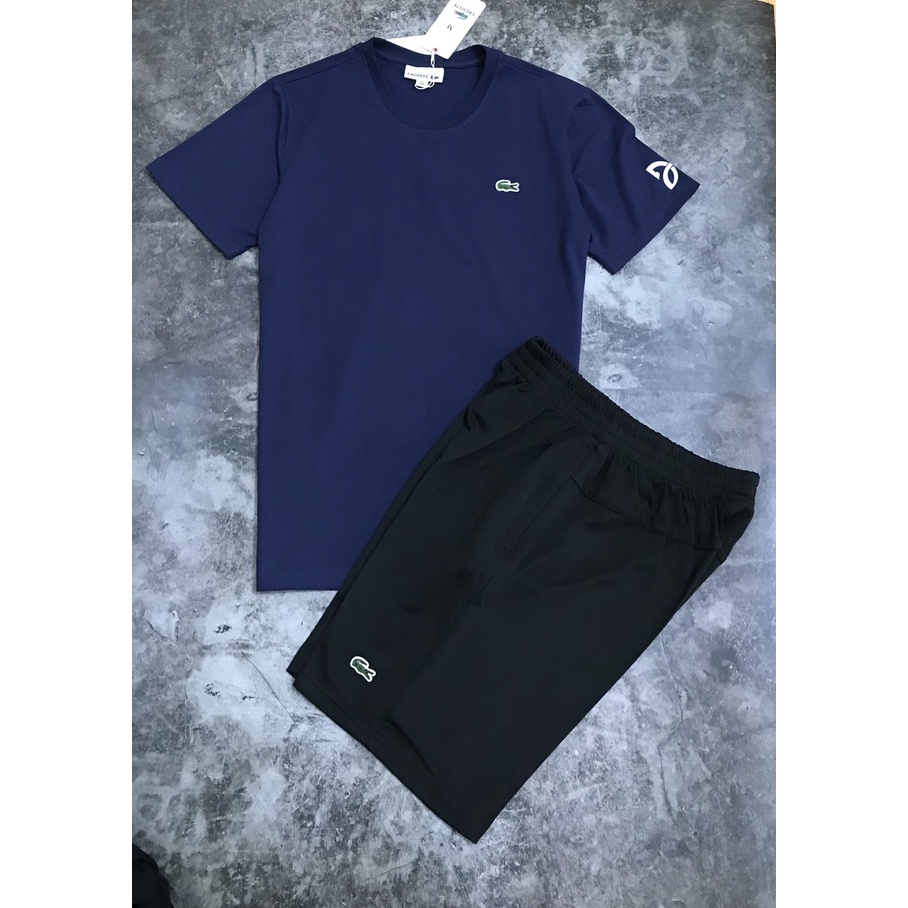 Bộ thể thao nam hè cao cấp mặc nhà chất cotton 100% co giãn 4 chiều, năng động mùa Hè, 3 màu trẻ trung