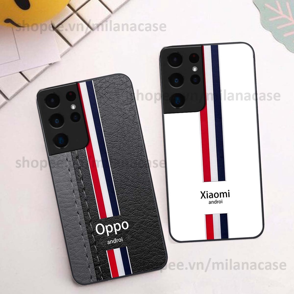 Ốp Samsung S21 Ultra in giả da phong cách thể thao, cá tính, thời trang