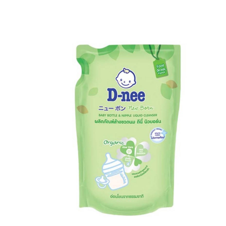 Combo chai + túi nước rửa bình Dnee Thái Lan