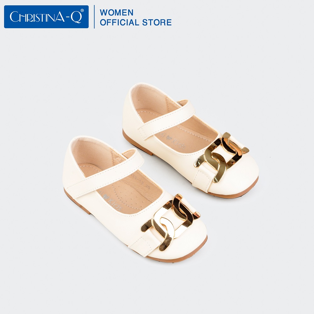 Giày Búp Bê Bé Gái Gắn Khoen ChristinA-Q GTE345