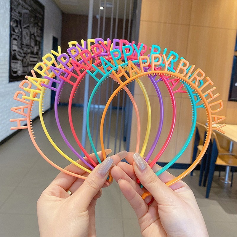 Bờm Nhựa HAPPY BIRTHDAY Sinh Nhật Free Size