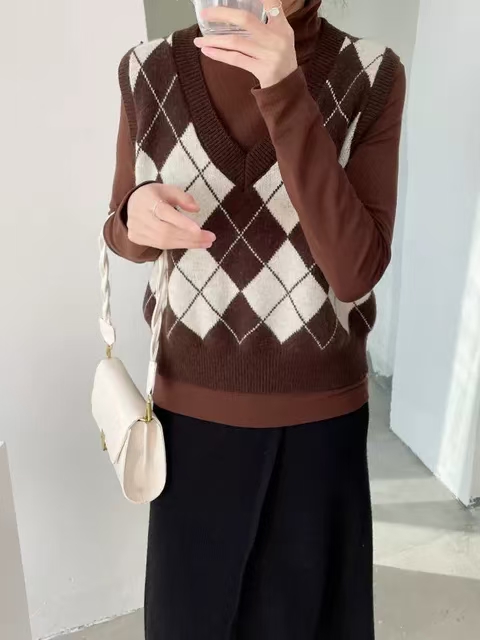 Áo Khoác Len Không Tay Cổ Chữ V Thời Trang Hàn Quốc 2020 | BigBuy360 - bigbuy360.vn