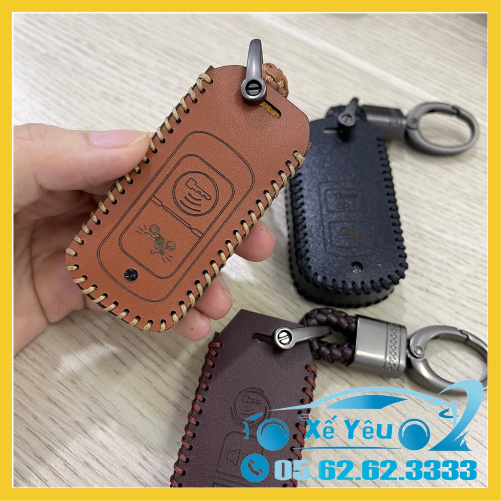 BAO DA chìa khóa Smartkey Honda - kèm móc khóa hợp kim, da bò thật, đẹp và thời trang.