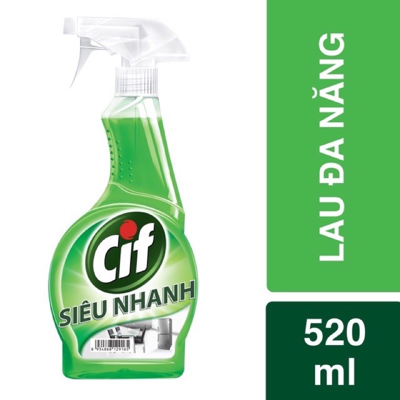 NƯỚC LAU CIF LAU ĐA NĂNG, lau kính, lau bếp 520ml