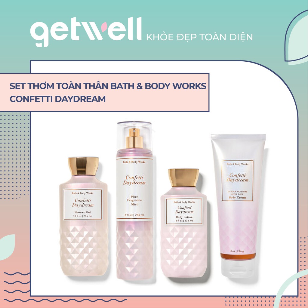 CONFETTI DAYDREAM | Sản Phẩm Tắm Dưỡng Xịt Thơm Toàn Thân Bath & Body Works