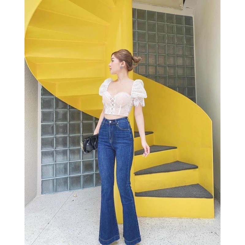 QJN51 - QUẦN JEAN LOE XANH GẤU TO CHO NỮ | BigBuy360 - bigbuy360.vn