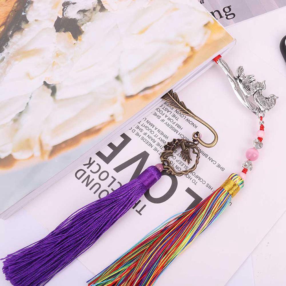 DORAW 1 Thẻ Đánh Dấu Trang Sách Bằng Kim Loại Phong Cách Vintage