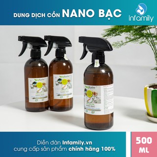 Xịt kháng khuẩn Eco Nano Bạc - Mùi thơm dịu nhẹ - Dùng cực tiết kiệm