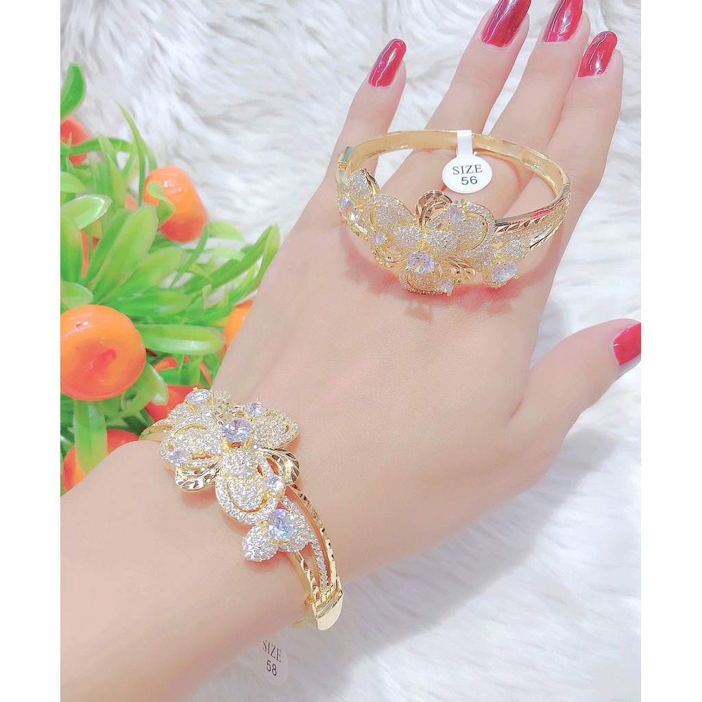 Vòng Tay Nữ Mạ Vàng 18K Đính Đá UH125R2310 - Bao đổi trả trong vòng 07 ngày - Hàng đẹp hơn trong hình