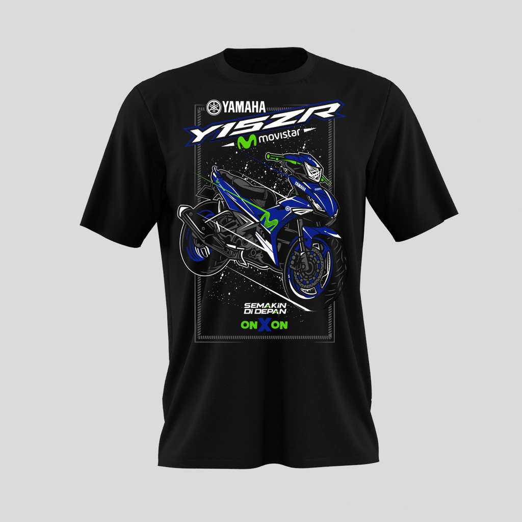 Yamaha Áo Thun In Hình Xe Mô Tô baju2u y15zr Thời Trang Đường Phố unisex