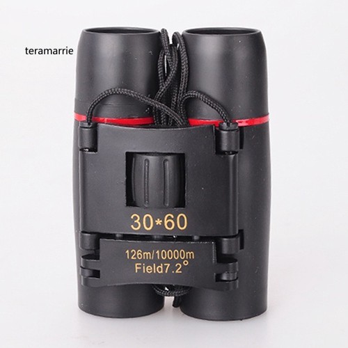 TM♥Portable 30x60 Folding Binocular Telescope Red Film Coated Light-weight Telescope