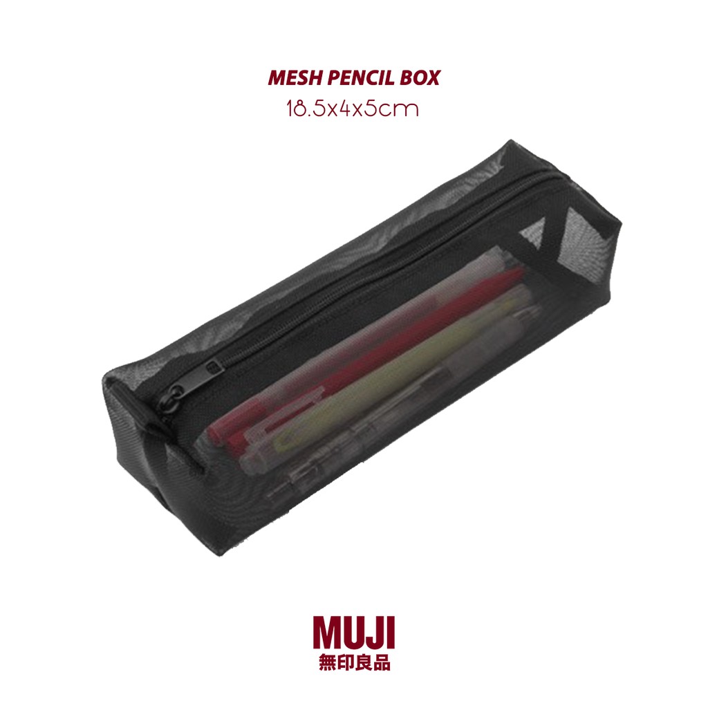 Hộp bút lưới vuông Muji