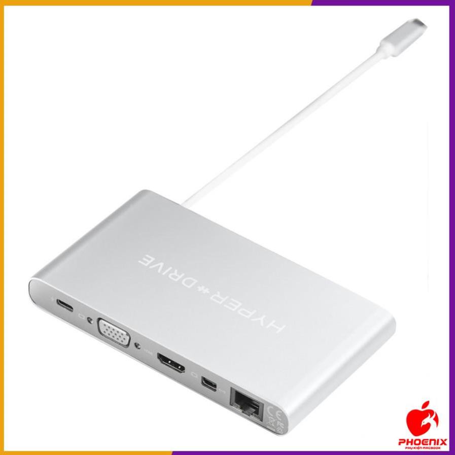 Cáp Macbook Pro HyperDrive DRIVE Ultimate USB-C Hub full cổng