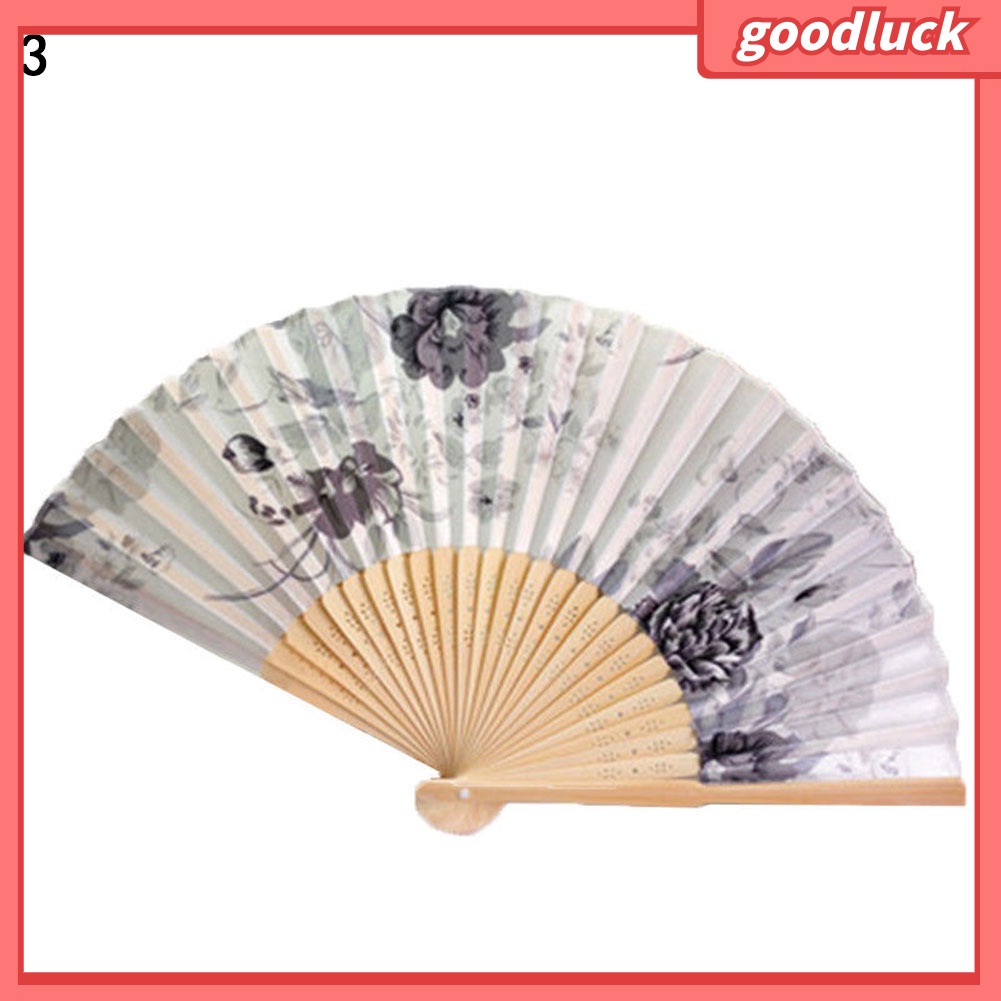 Quạt cầm tay bằng tre phong cách Trung Hoa cổ điển