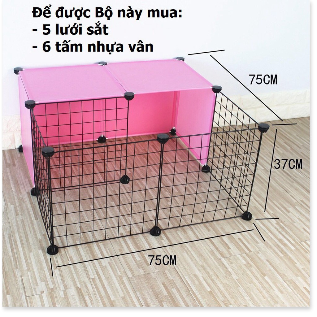 HN HP- Miếng ghép vạn năng 35x35cm - lắp ghép chuồng mèo, quây chó, làm kệ trang trí