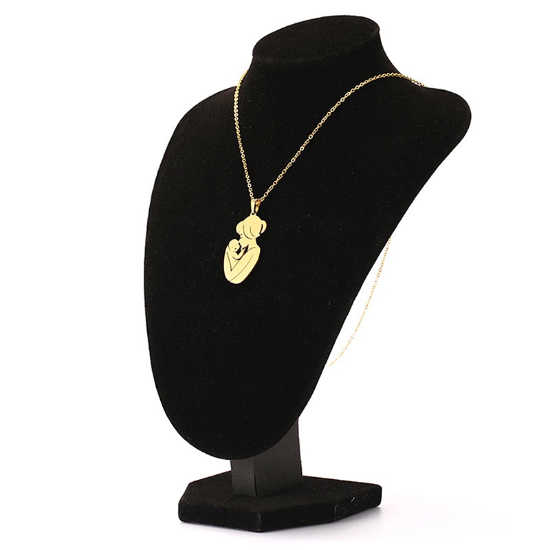 Vòng cổ Bằng Thép Không Gỉ Màu Sắc Thời Trang Dành Cho Mẹ Và Bé