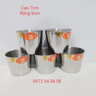 Ly làm đá inox 5 cái- ly đá inox 9 cm