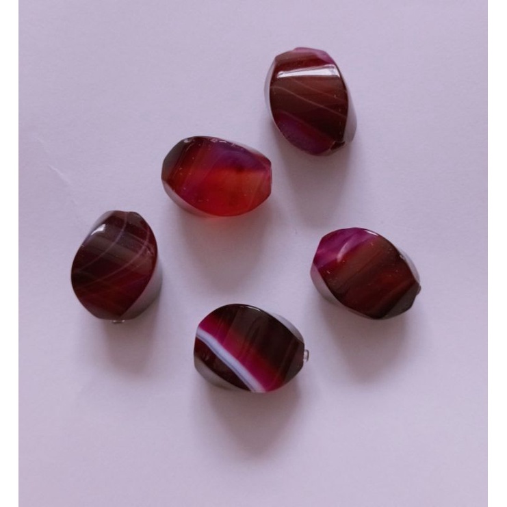 Hạt đá thanh tẩy bài tarot màu tím hồng, làm handmade, DIY, sưu tầm